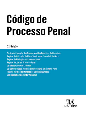 cover image of Código de Processo Penal --Edição de Bolso--22ª Edição